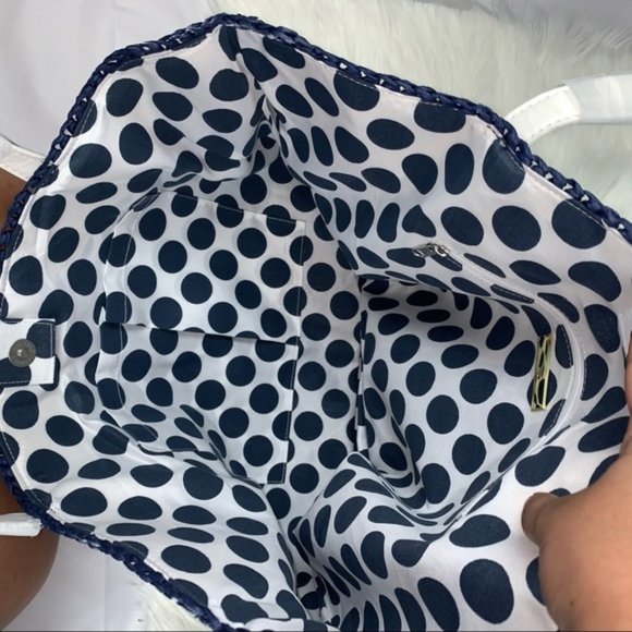 INC 4th of July summer straw tote handbag - Picture 4 of 6